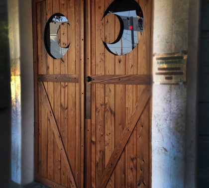 Custom Wooden Doors - Half Moon - The John Bar - New Orleans, LA